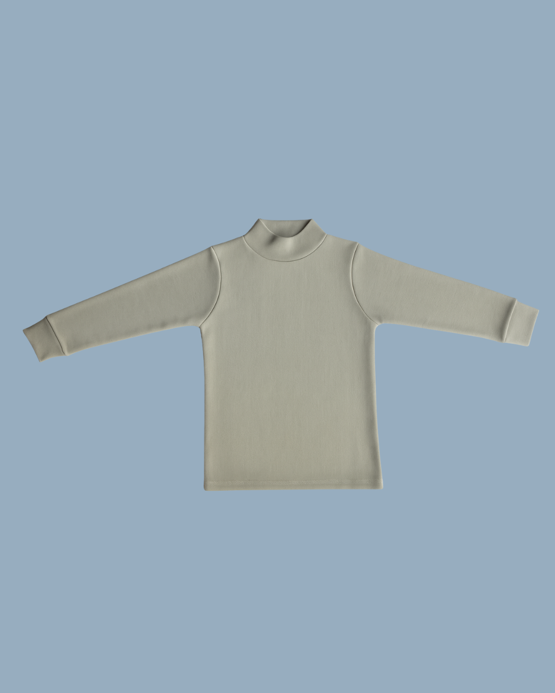 Kids Ribbed -Mock Neck Long Sleeve Top | Mommy Minors